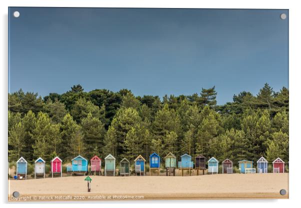 Beach Huts at Wells-next-the-Sea Acrylic by Patrick Metcalfe