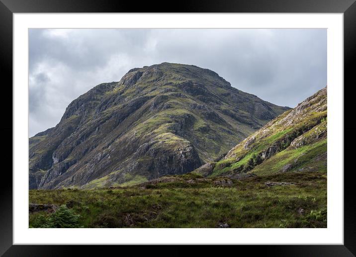 Mountains of Glencoe Scotland Framed Mounted Print by Caroline James