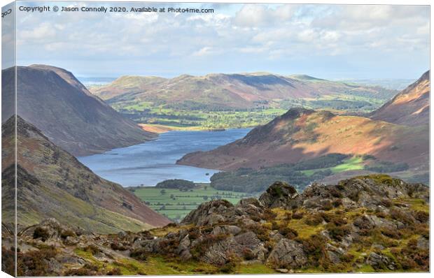 Crummock Water, Lake District. Canvas Print by Jason Connolly