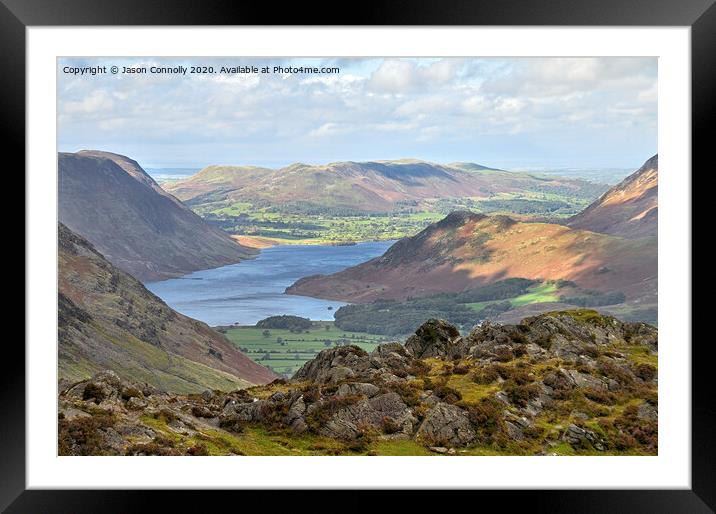 Crummock Water, Lake District. Framed Mounted Print by Jason Connolly