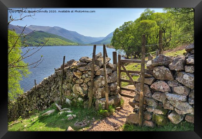 Ennerdale Water Views. Framed Print by Jason Connolly
