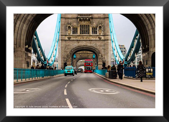 London Bridge  Framed Mounted Print by Julia Janusz