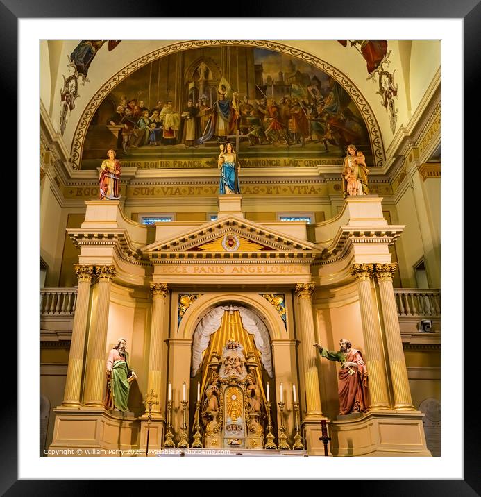 Altar Saint Louis Cathedral New Oreleans Louisiana Framed Mounted Print by William Perry