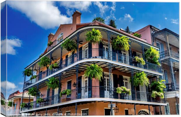 Old Building French Quarter Dumaine Street New Orleans Louisian Canvas Print by William Perry