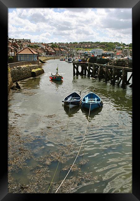 Fishing Boats at Whitby Framed Print by graham young