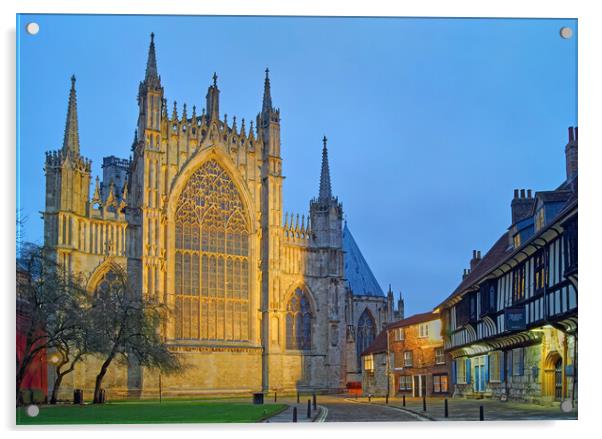 York Minster from College Green Acrylic by Darren Galpin