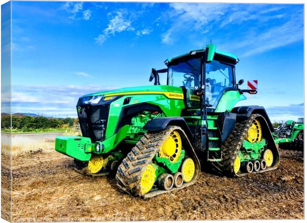 Monster John Deere 8RX Canvas Print by Alan Barnes