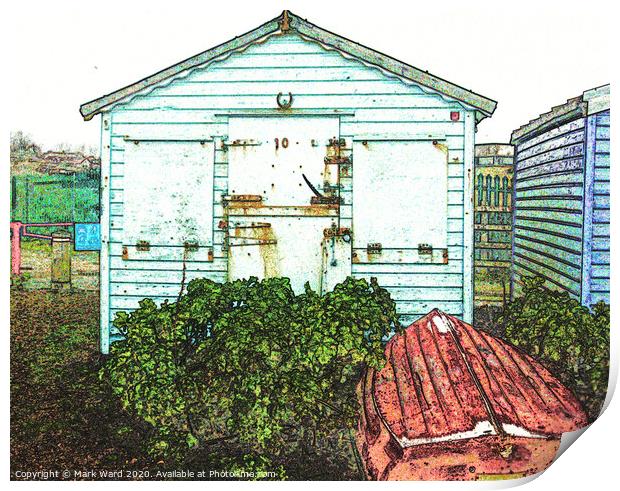 Hastings Home from Home Print by Mark Ward