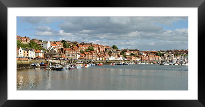 East Whitby Panoramic Framed Mounted Print by graham young