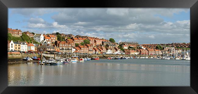 East Whitby Panoramic Framed Print by graham young