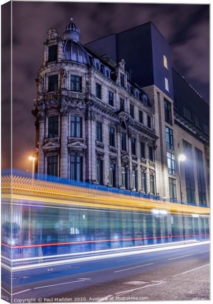 Victoria Street Bus Canvas Print by Paul Madden