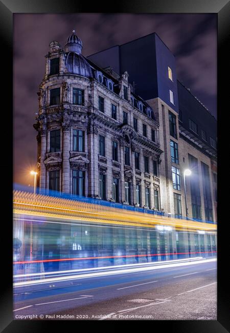 Victoria Street Bus Framed Print by Paul Madden