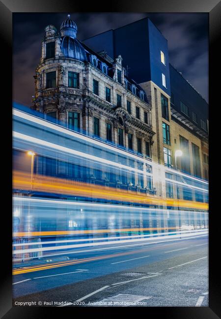 Liverpool city centre Framed Print by Paul Madden