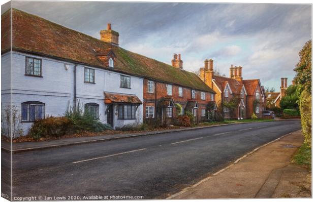 The Street in Tidmarsh Canvas Print by Ian Lewis