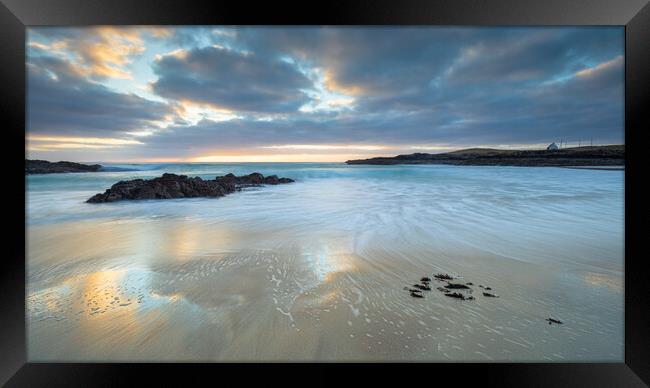 The Last Light At Clachtoll Beach - Scotland Framed Print by Phil Durkin DPAGB BPE4