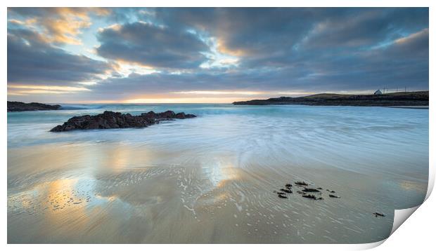 The Last Light At Clachtoll Beach - Scotland Print by Phil Durkin DPAGB BPE4