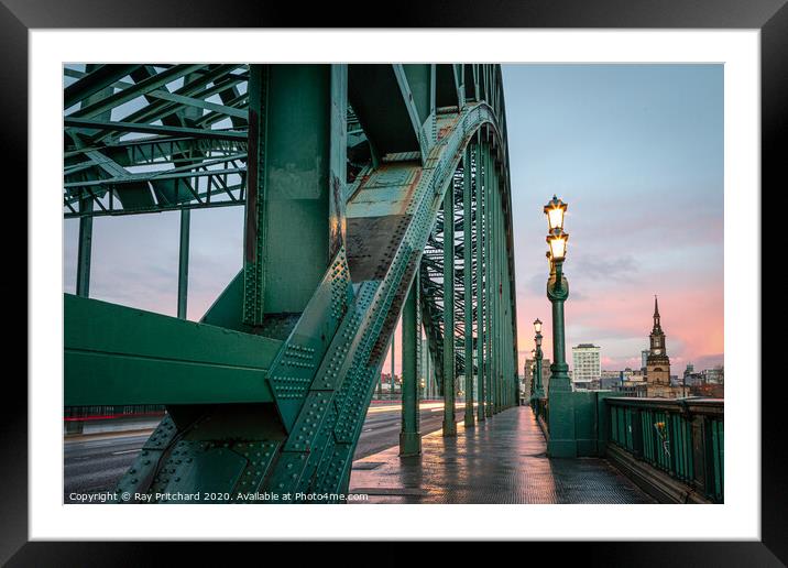 Tyne Bridge  Framed Mounted Print by Ray Pritchard