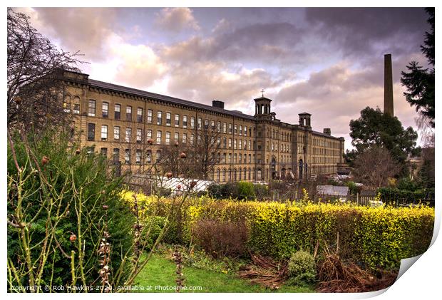 Saltaire Print by Rob Hawkins