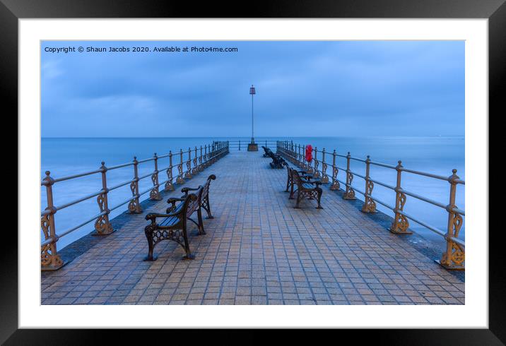 Banjo Pier in Swanage  Framed Mounted Print by Shaun Jacobs