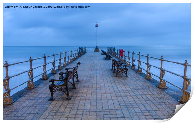 Banjo Pier in Swanage  Print by Shaun Jacobs