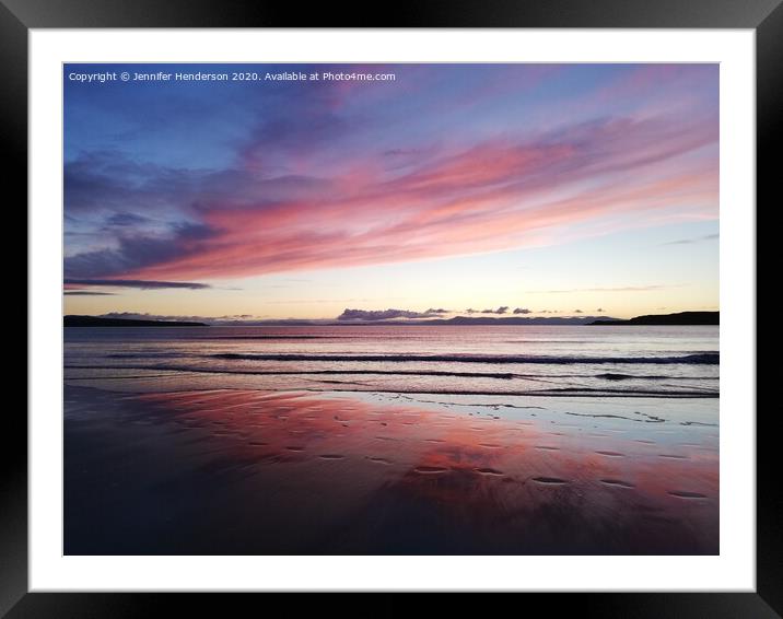 Big Sand Sunset Framed Mounted Print by Jennifer Henderson