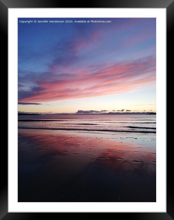 Big Sand sunset II Framed Mounted Print by Jennifer Henderson