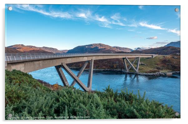 The Kylesku Bridge Acrylic by Lynda Simpson