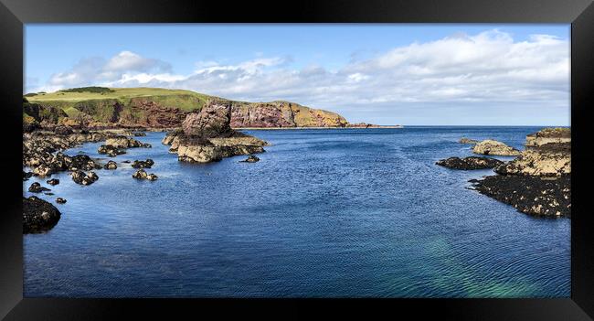 Saint Abbs Panorama  Framed Print by Naylor's Photography