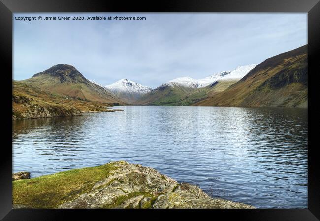 Wastwater in March Framed Print by Jamie Green
