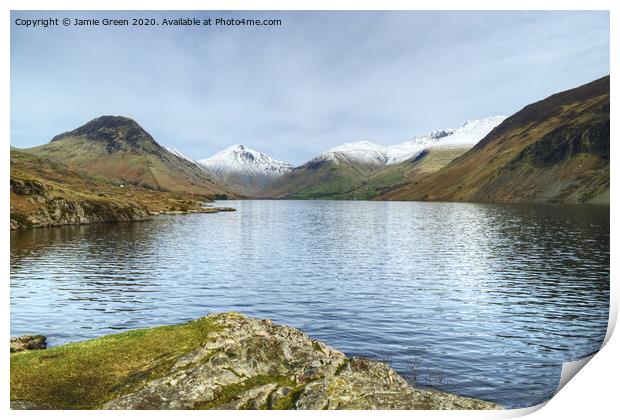 Wastwater in March Print by Jamie Green