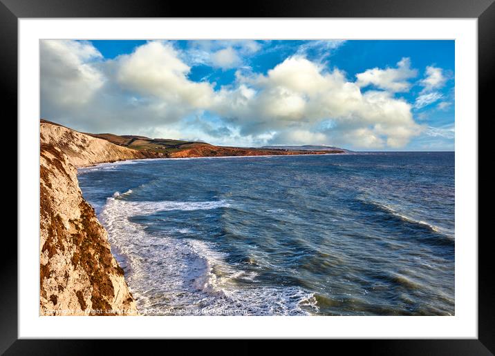 The Three Bays Seascape Framed Mounted Print by Wight Landscapes