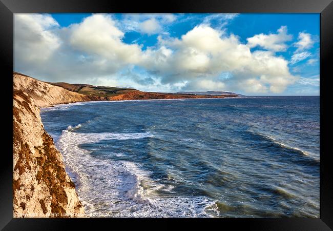 The Three Bays Seascape Framed Print by Wight Landscapes