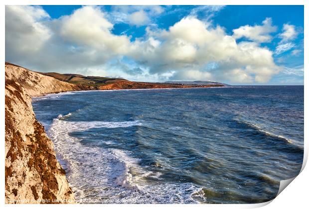 The Three Bays Seascape Print by Wight Landscapes