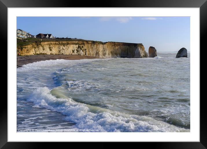 Freshwater Bay Isle Of Wight Framed Mounted Print by Paul Chambers