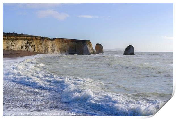 Freshwater Bay, Isle Of Wight Print by Paul Chambers