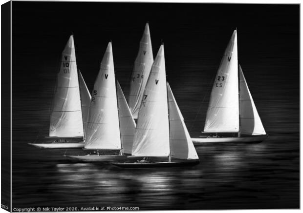 Yacht Race Canvas Print by Nik Taylor