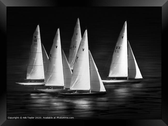 Yacht Race Framed Print by Nik Taylor