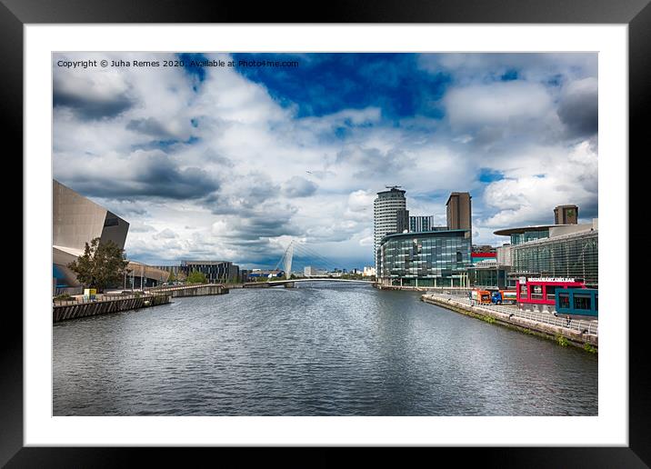 Salford Quays Framed Mounted Print by Juha Remes