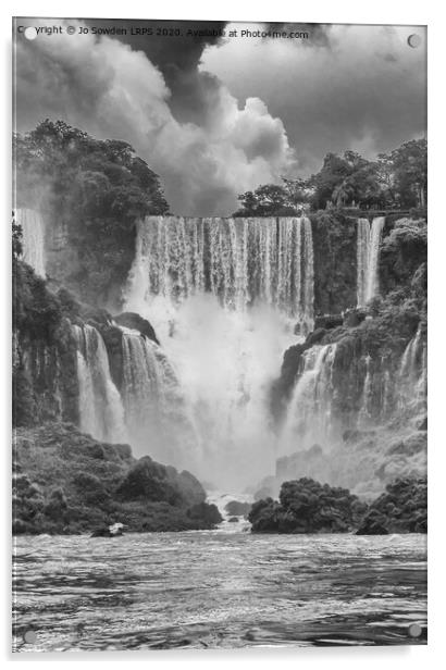 Iguazu Falls, South America Acrylic by Jo Sowden