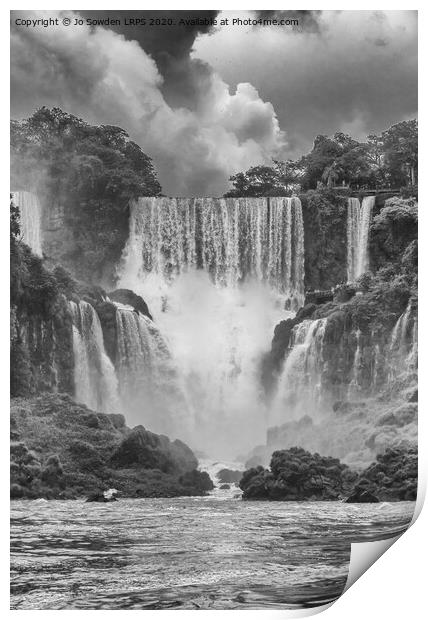 Iguazu Falls, South America Print by Jo Sowden