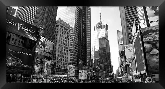 Times Square - Manhattan Framed Print by Simon Wrigglesworth