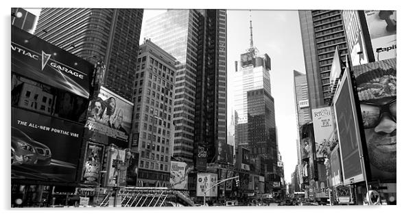 Times Square - Manhattan Acrylic by Simon Wrigglesworth