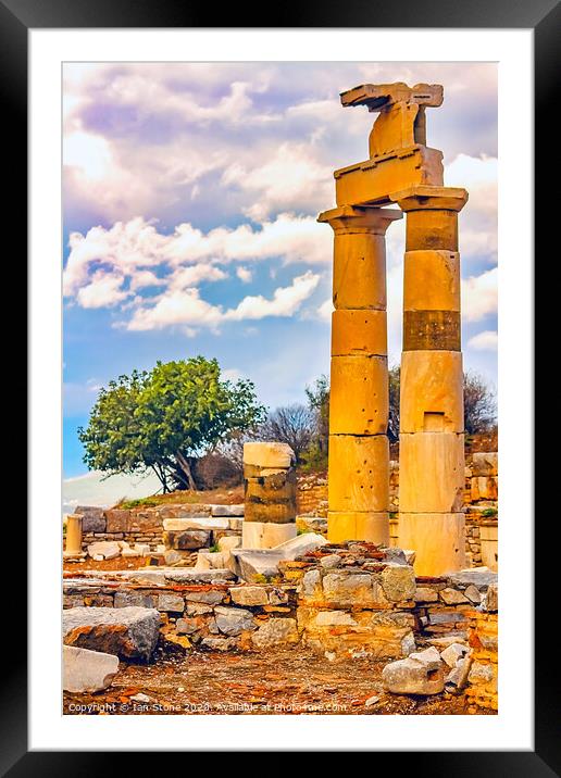 Ancient ruins  Framed Mounted Print by Ian Stone