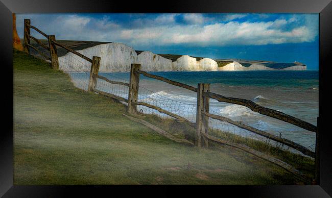 Seven Sisters Landscape Framed Print by Chris Lord