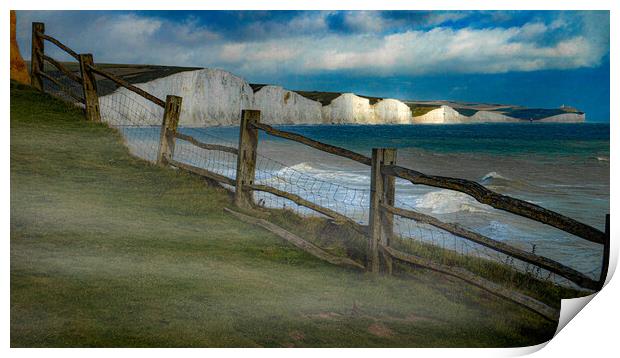 Seven Sisters Landscape Print by Chris Lord