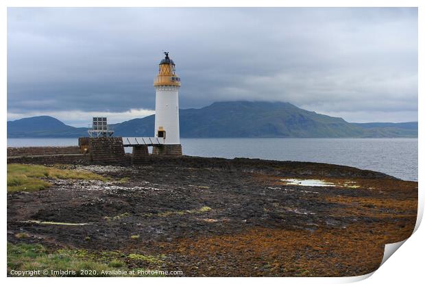 Rubha nan gall Lighthouse, Isle of Mull, Scotland Print by Imladris 