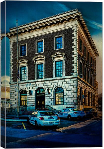Tottenville NYPD Precinct Canvas Print by Chris Lord