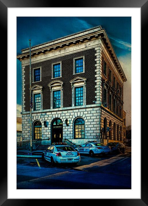 Tottenville NYPD Precinct Framed Mounted Print by Chris Lord
