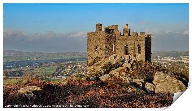 Castle Carn Brae, Camborne, Cornwall, England Print by Rika Hodgson