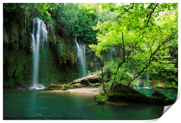 Kursunlu Waterfall at Antalya Turkey Print by Engin Sezer